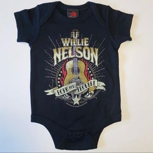 NEW!! WILLIE NELSON Baby Cool Rock Onesie